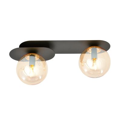 Plafoniera PLAZA E14 Negru 1120_2, Emibig