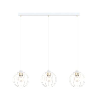 Pendul GINO E27 Alb + Auriu 1223_3, Emibig