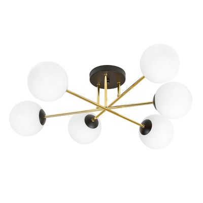 Plafoniera MAGNUM E14 Negru + auriu 1233_6, Emibig
