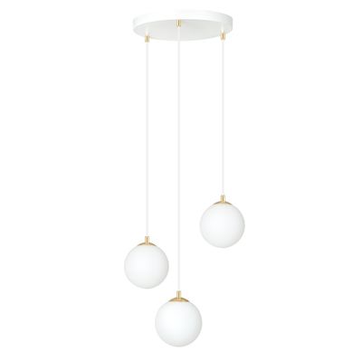 Pendul ROYAL E14 Alb + Auriu 1244_3, Emibig