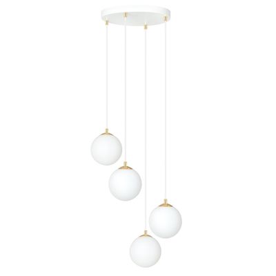 Pendul ROYAL E14 Alb + Auriu 1244_4, Emibig