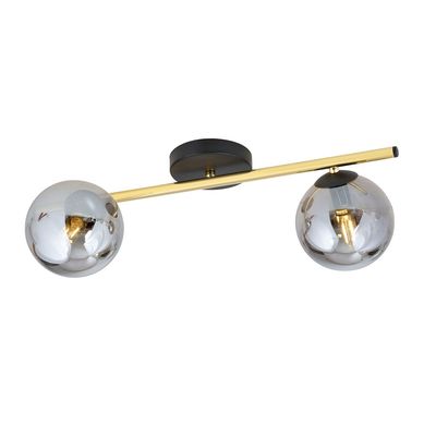 Plafoniera SPLENDI E14 Negru + auriu 1246_2, Emibig