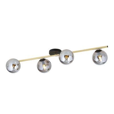 Plafoniera SPLENDI E14 Negru + auriu 1246_4, Emibig