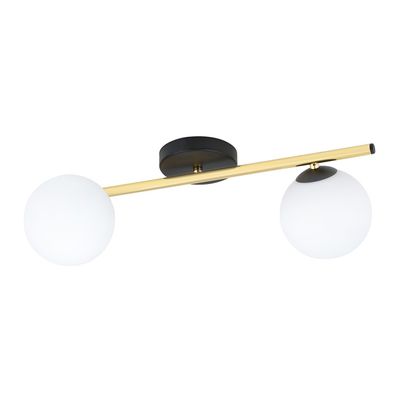 Plafoniera SPLENDI E14 Negru + auriu 1248_2, Emibig