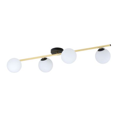 Plafoniera SPLENDI E14 Negru + auriu 1248_4, Emibig