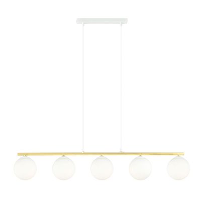 Pendul ALLORA E14 Alb + Auriu 1255_5, Emibig