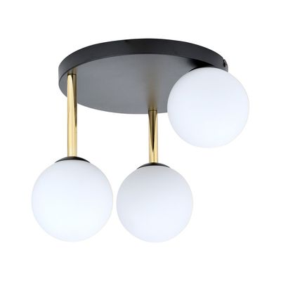 Plafoniera DOLCE E14 Negru + auriu 1260_3, Emibig