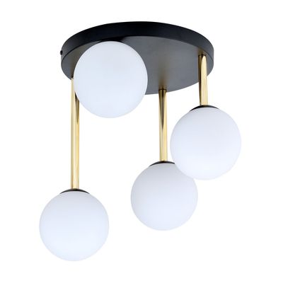 Plafoniera DOLCE E14 Negru + auriu 1260_4, Emibig