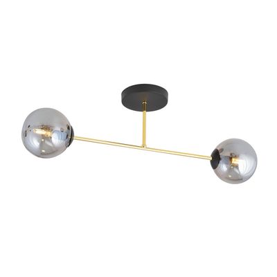 Plafoniera MAGNUM E14 Negru + auriu 1269_2, Emibig