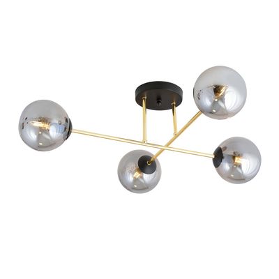 Plafoniera MAGNUM E14 Negru + auriu 1269_4, Emibig