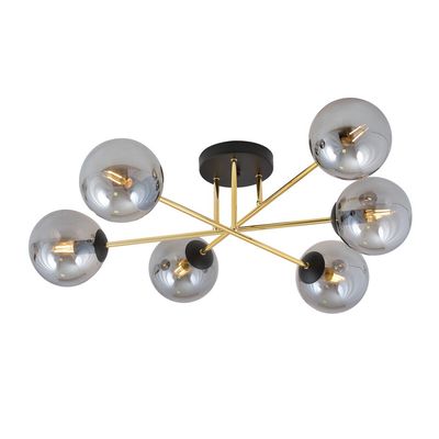 Plafoniera MAGNUM E14 Negru + auriu 1269_6, Emibig