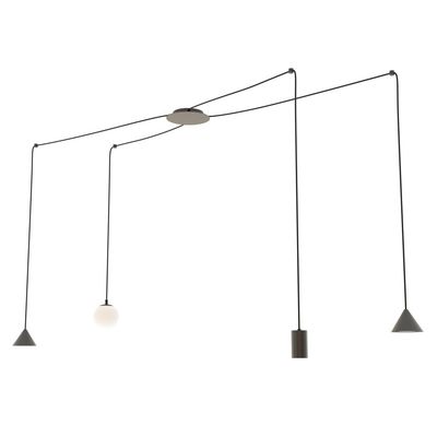 Pendul FUJI E14, GU10, GX53 Negru 1349_4, Emibig