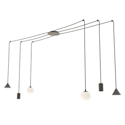 Pendul FUJI E14, GU10, GX53 Negru 1349_6, Emibig
