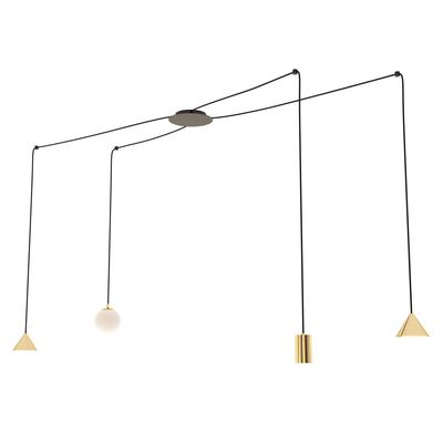 Pendul FUJI E14, GU10, GX53 Auriu + Negru 1350_4, Emibig