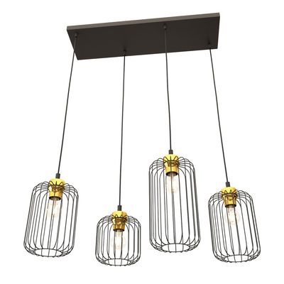 Pendul VANDER E27 Negru + auriu 1364_4, Emibig