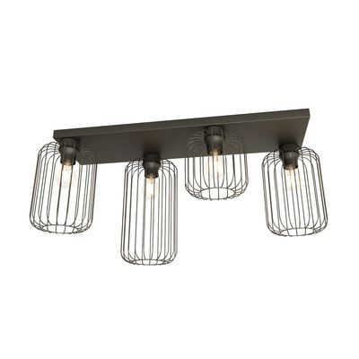 Plafoniera BARN E27 Negru 1367_4, Emibig