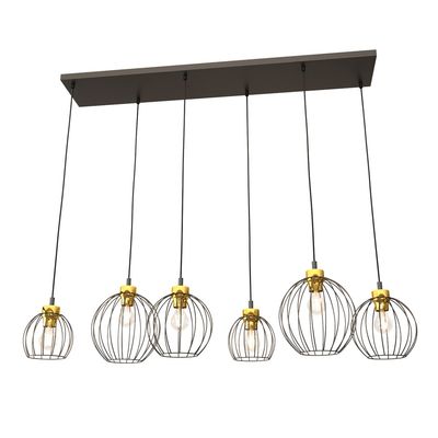 Pendul NANDO E27 Negru + auriu 1368_6, Emibig