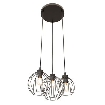 Pendul NANDO E27 Negru 1369_3PREM, Emibig