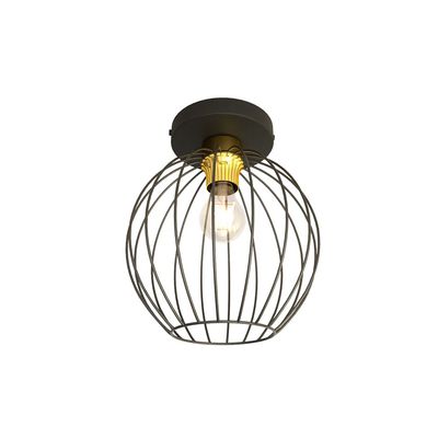 Plafoniera NEST E27 Negru + auriu 1370_1, Emibig