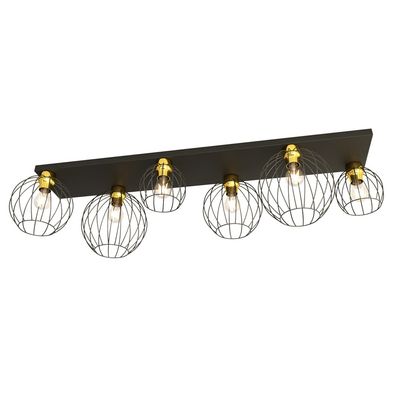 Plafoniera NEST E27 Negru + auriu 1370_6, Emibig