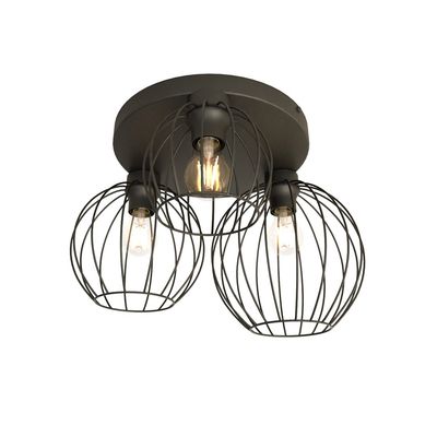 Plafoniera NEST E27 Negru 1371_3PREM, Emibig