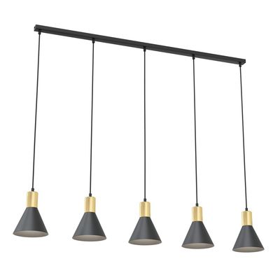 Pendul ROSA E27 Negru + auriu 1388_5, Emibig