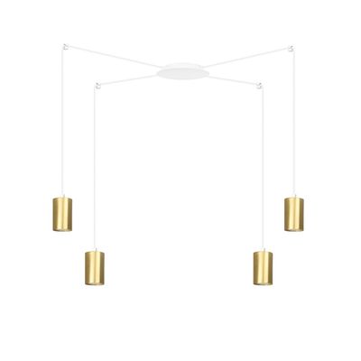 Pendul TRAKER GU10 Alb + Auriu 527_4, Emibig