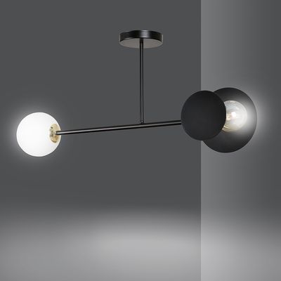 Plafoniera MINERVA E27 Negru 612_2, Emibig