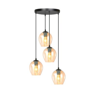 Pendul ISTAR E27 Negru 681_4PREM, Emibig