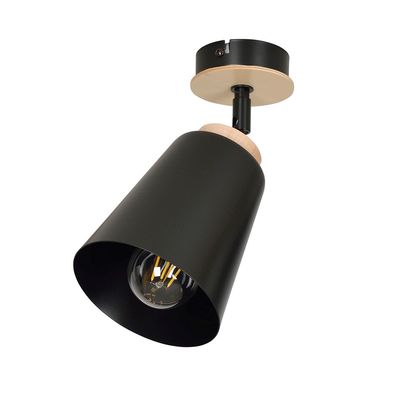 Plafoniera ATLAS E27 Negru 725_1, Emibig