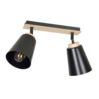Plafoniera ATLAS E27 Negru 725_2, Emibig