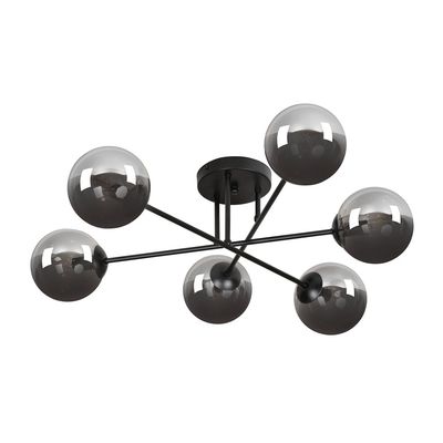 Plafoniera BRENDI E14 Negru 832_6B, Emibig