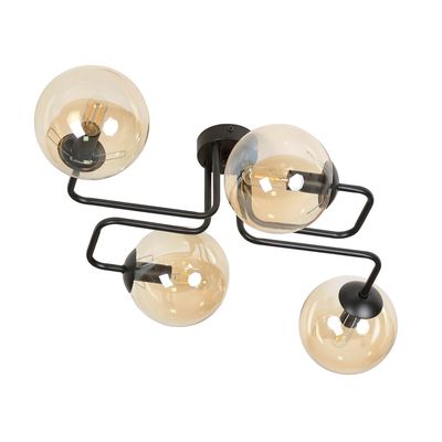 Plafoniera BRENDI E14 Negru 833_4, Emibig