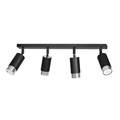 Plafoniera HIRO GU10 Negru + Argintiu 964_4, Emibig