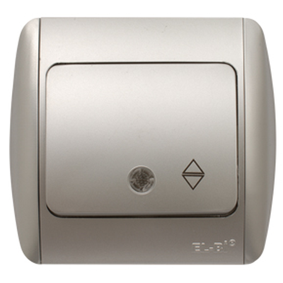 Zirve Intrerupator Cap Scara LED ST Gri Metalizat