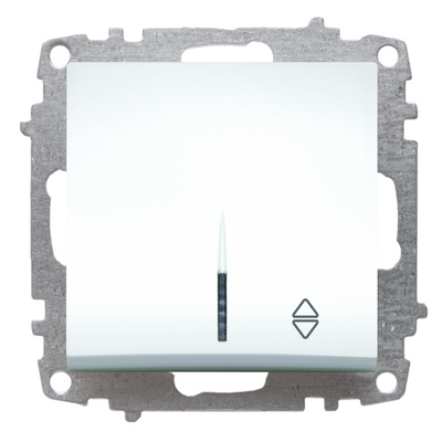Zena Alb Mecanism Intrerupator Cap Scara LED ST