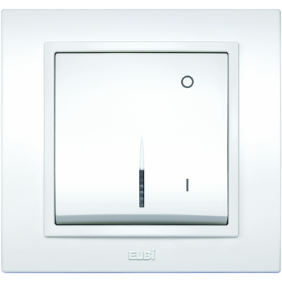 Zena Alb Intrerupator Bipolar LED ST