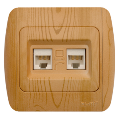 Zirve Priza UTP 2xRJ45 Cat6E ST Fag