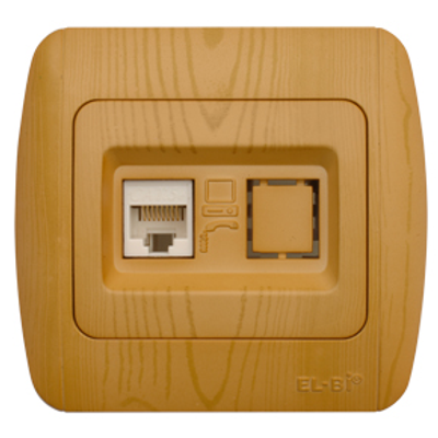 Zirve Priza UTP 1xRJ45 Cat6E ST Fag