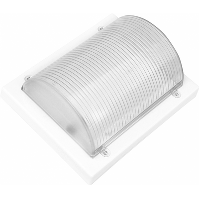 Plafoniera 1xE27 60W IP65 Nem Kare Alb Transparent
