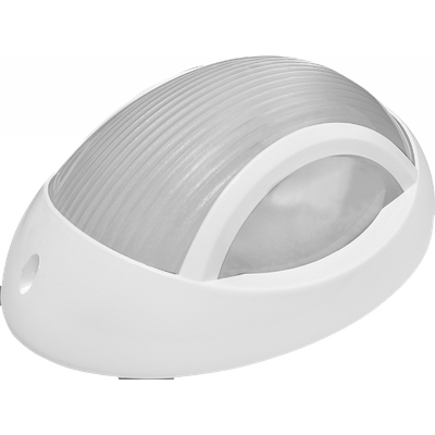 Plafoniera Nem Oval 60W, 1xE27, IP54, alb transparent, Novelite