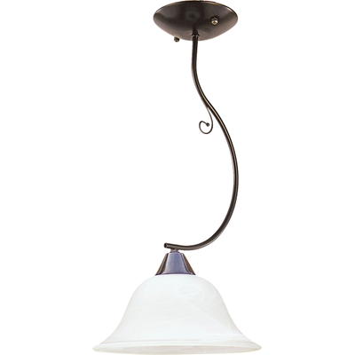 Pendul Olga Negru+Alb 1xE27 60W
