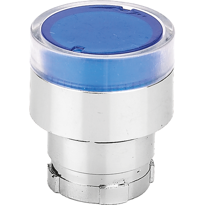 Cap Buton Luminos Revenire IP40 Culoare Albastru