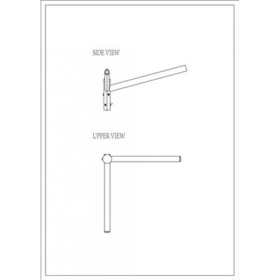 Brat Dublu Drept 90° 1.5m
