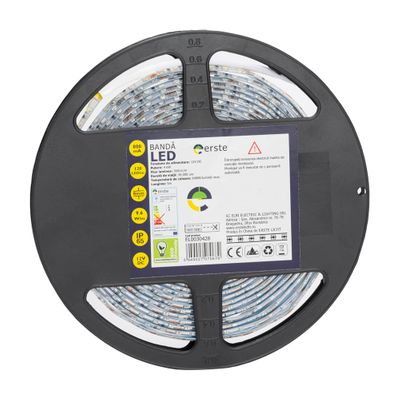 Banda LED 5x120 9.6W/m 6400K IP65 Tip LED 5m/Rola