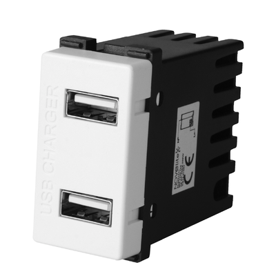 Priză 2xUSB 1 Modul Combo, Novelite