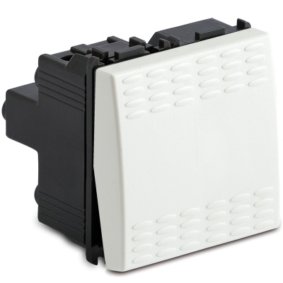 Modo Intrerupator Simplu 2 Module Alb
