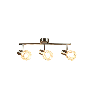 Spot Bara Quarz Transparent+Crom 3xG9 40W