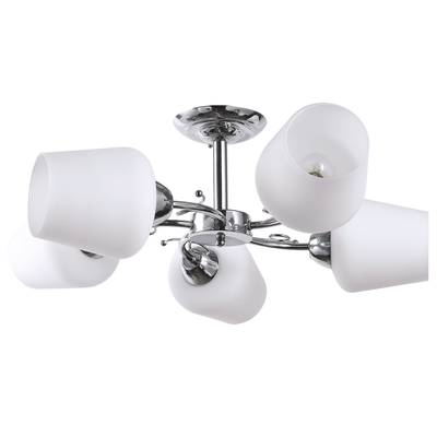 Lustra Veda Alb+Crom 5xE27 60W