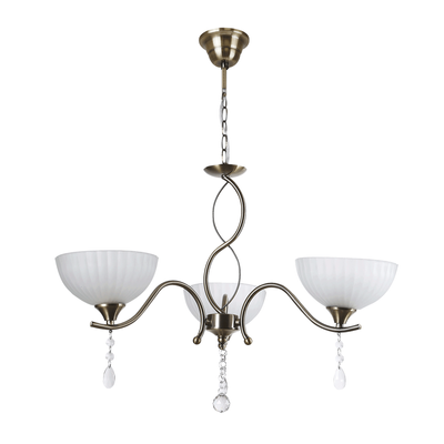 Lustra Luxor Alb+Alama 3xE27 60W